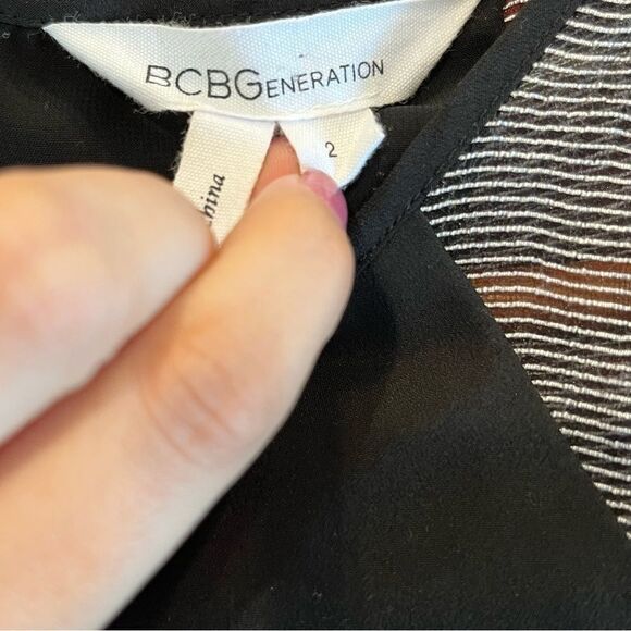 Women's BCBGeneration Black Cocktail Dress - Picture 4 of 6